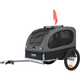 VEVOR Dog Bike Trailer, Supports up to 88 lbs, Pet Cart Bicycle Carrier, Easy Folding Frame with Quick Release Wheels, Universal Bicycle Coupler VEVOR Dog Bike Trailer, Supports up to 88 lbs, Pet Cart Bicycle Carrier, Easy Folding Frame with Quick Release Wheels, Universal Bicycle Coupler